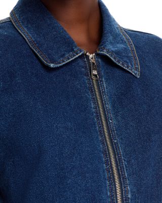 Tucker Fit-and-Flare Denim Dress