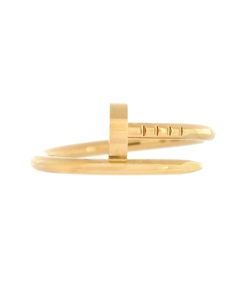 Pre-owned Pre-owned Cartier Cartier Small Juste Un Clou Ring 18k Gold