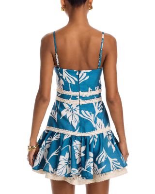 Artichoke Crochet Trim Mini Dress