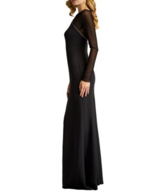 Savoy Sheer Sleeve Gown