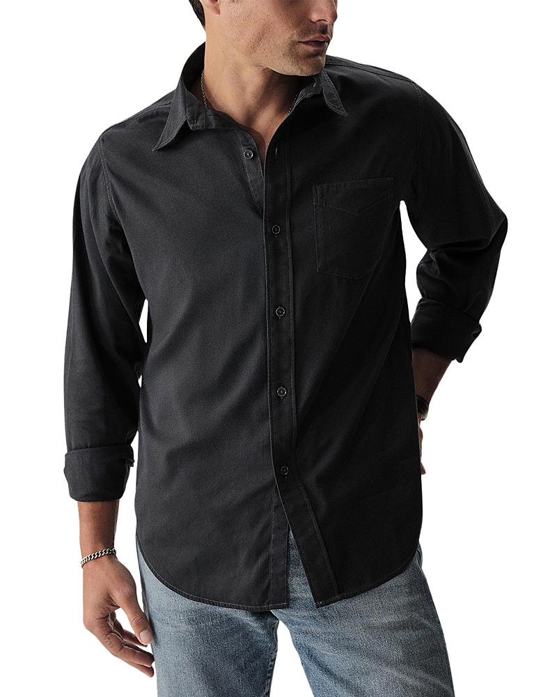 BUCK MASON DRAPED TWILL BUTTON SHIRT