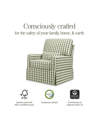 Crawford Pillowback Comfort Swivel Glider