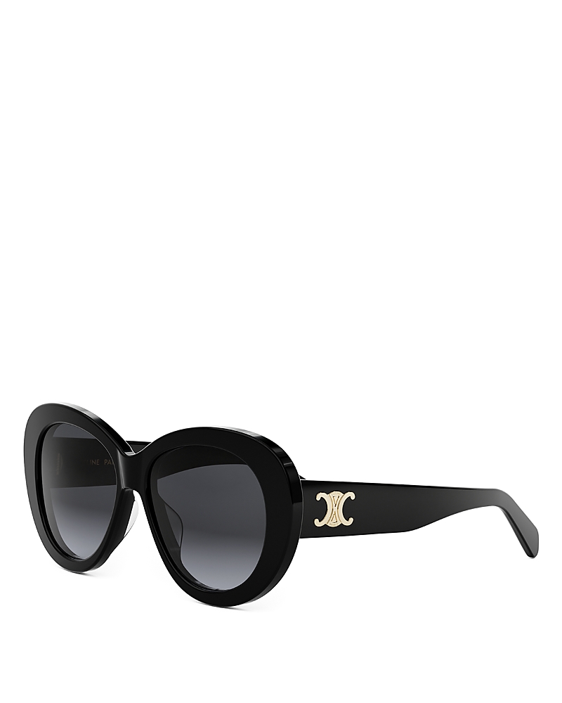 Celine Triomphe Logo Oval Acetate Sunglasses
