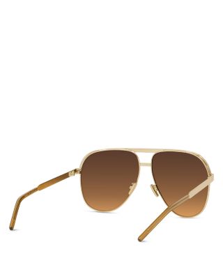 G Ride Yellow Pilot Sunglasses, 62mm