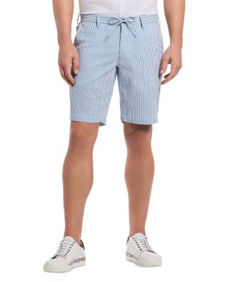 Fornillo Seersucker Relaxed Fit 8" Shorts