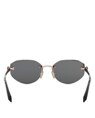 Serpenti Forever Rose Oval Sunglasses, 58mm