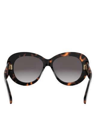 Triomphe Black Butterfly Sunglasses, 55mm