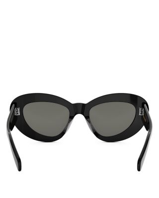 Havana 3 Dots Cat Eye Sunglasses, 52mm 