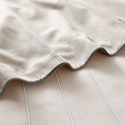 Journey Striped Sateen Flat Sheet, Queen