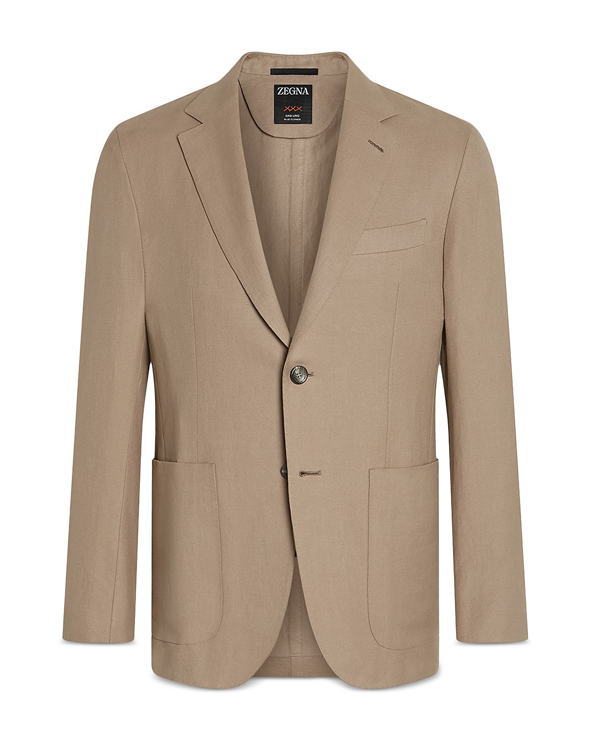 Zegna Oasi Lino Regular Fit Linen Jacket