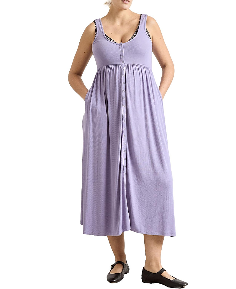 Hatch Collection The Softest Rib Maternity Nursing Friendly Tank Dress