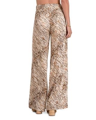 Printed Wide Leg Pants
