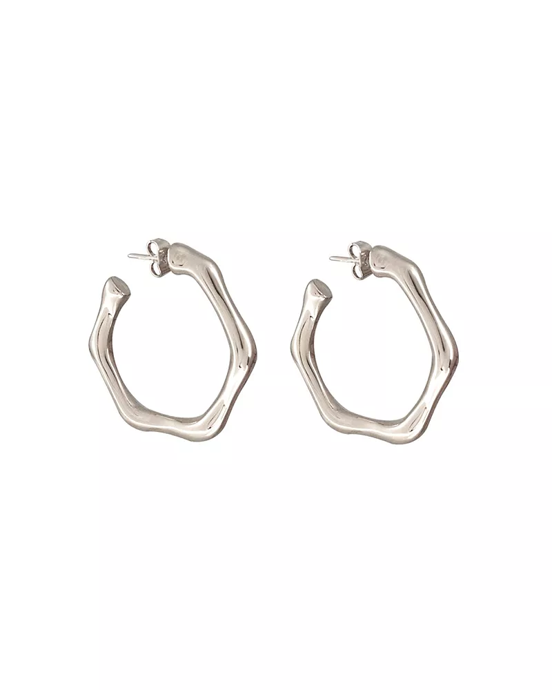 Cxc Bamboo Hoop Earrings