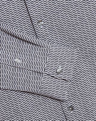 Wavey Regular Fit Geometric Shirt