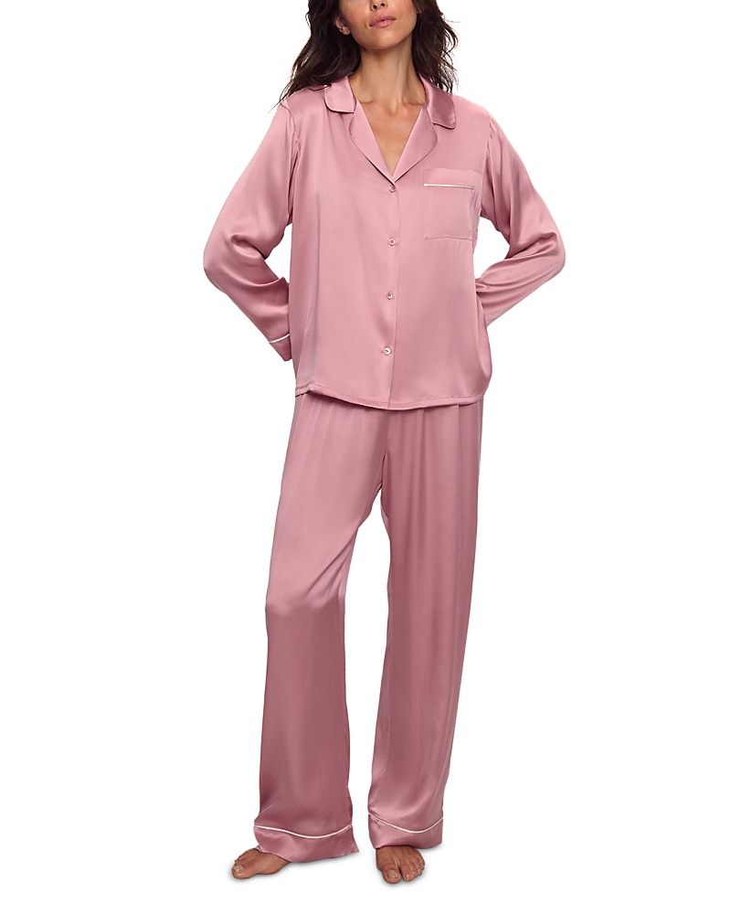 Eberjey Inez Washable Silk Long Pajama Set