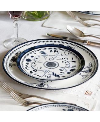 Bruges Blue Porcelain Salad Plate, Set of 4