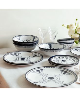 Bruges Blue Porcelain Ramen Bowl, Set of 4