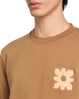 Sweatshirt With Flower Patch