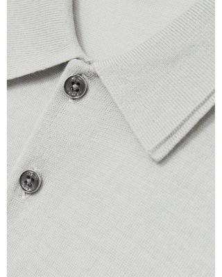 Manor Half Button Merino Wool Polo Shirt