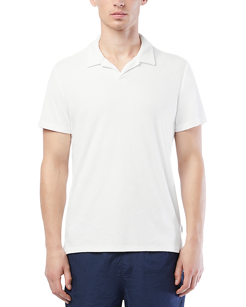 Onia Terry Open Collar Polo Shirt