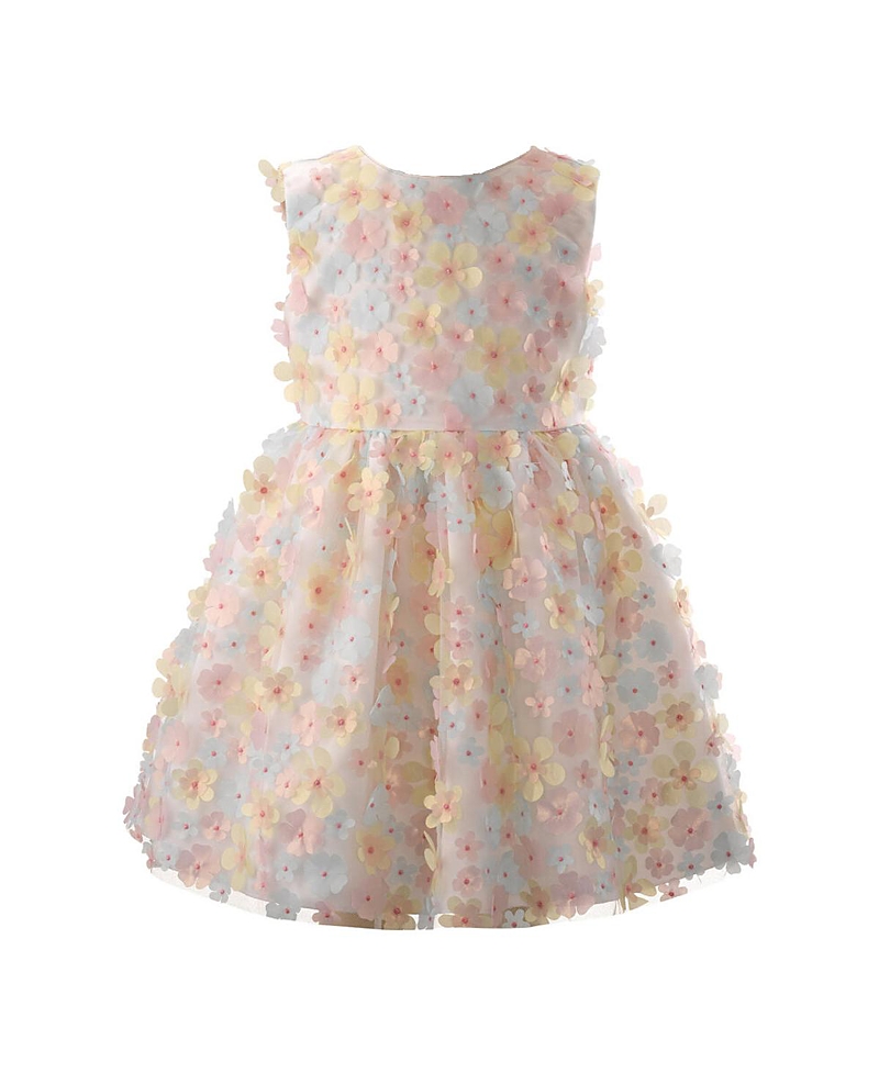 RACHEL RILEY GIRLS' FLUTTER FLOWER PARTY DRESS - LITTLE KID, BIG KID
