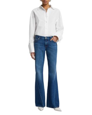 Spencer Mid Rise Flare Jeans in Mesa
