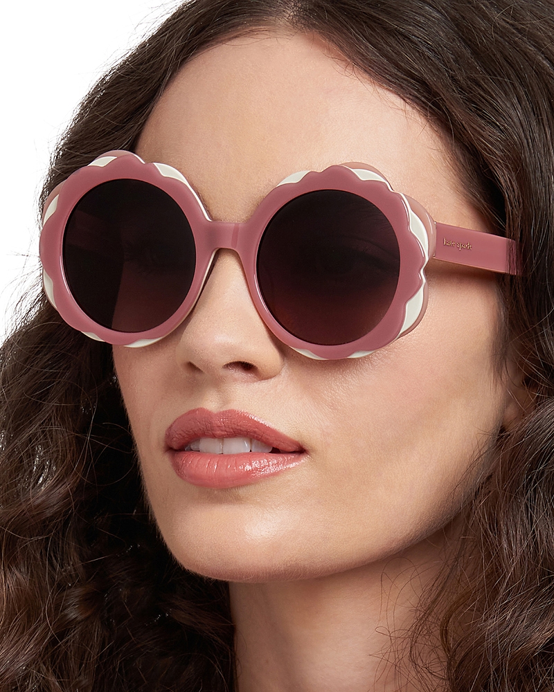 Kate Spade New York Vivi 54mm Round Sunglasses In Pink