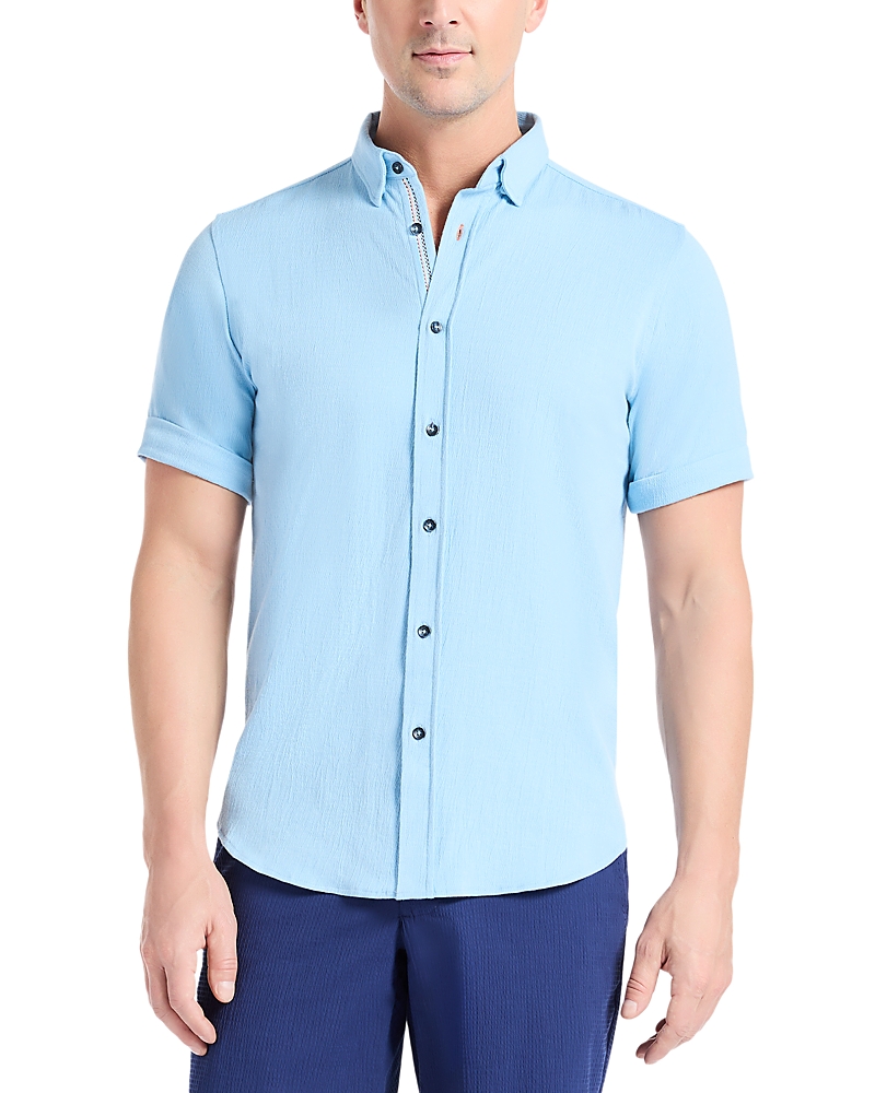 Robert Graham Hammond Knit Short Sleeve Button-up Shirt