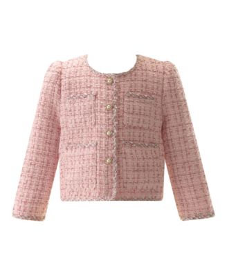 Girls' Tweed Jacket and Skirt Set - Little Kid, Big Kid