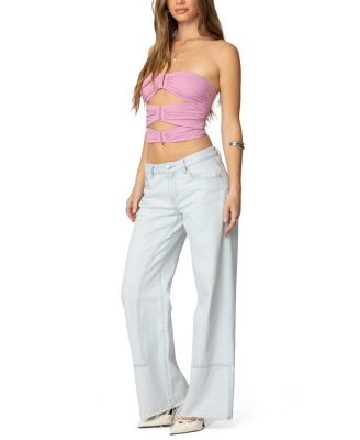 Ariella Cut Out Strapless Top