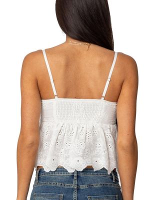 Emme Eyelet Corset Top