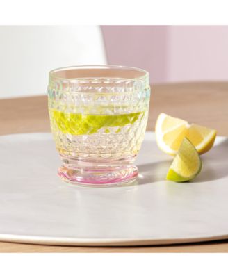 Boston Pearl Crystal Double Old Fashioned Glass