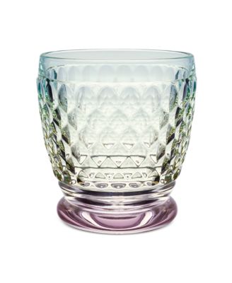 Boston Pearl Crystal Double Old Fashioned Glasses, Set of 4