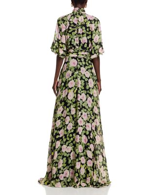 Floral Chiffon Gown
