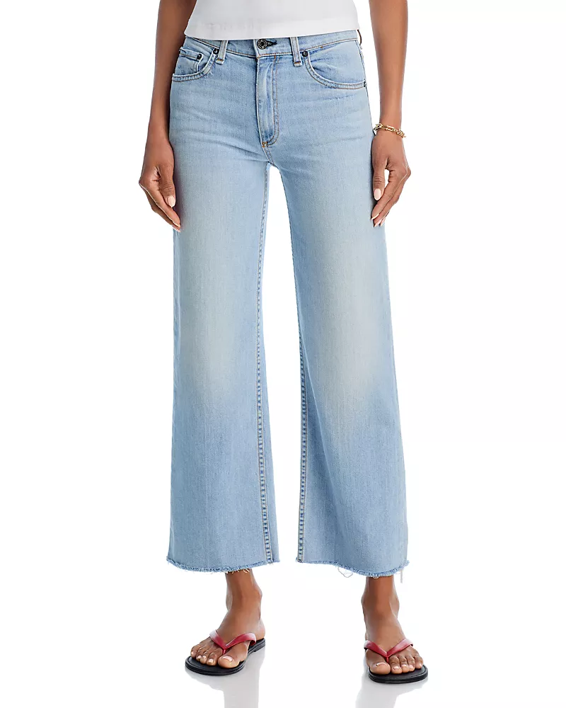 Askk Ny Cropped Wide Leg Jeans in Zuma