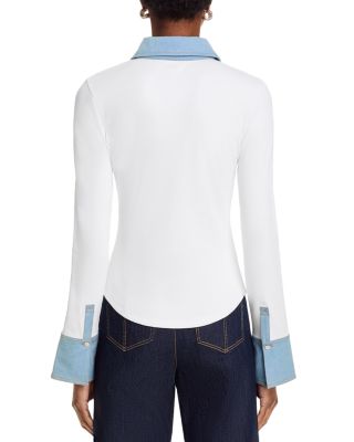 Jaden Denim Trim Top