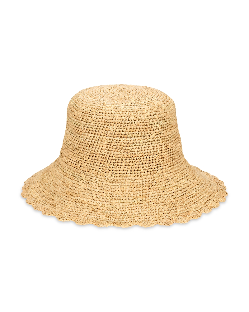 San Diego Hat Company Sand Dollar Hand Crochet Bucket Hat In Natural