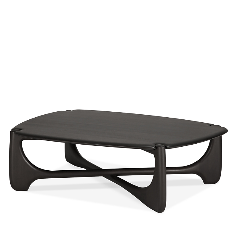 Shop Ethnicraft Pi Coffee Table In Mahogany Dark Brown