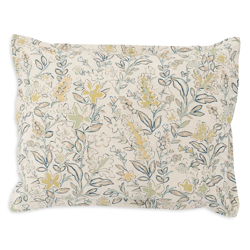 Annie Selke Macie Botanical Standard Sham In Blue/green