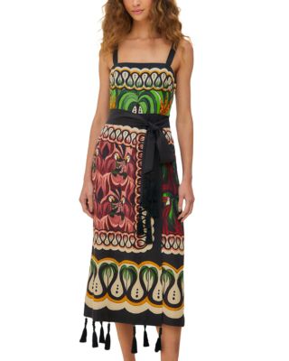 FARM Rio - Coconut Tree Flowing Scarf Dress