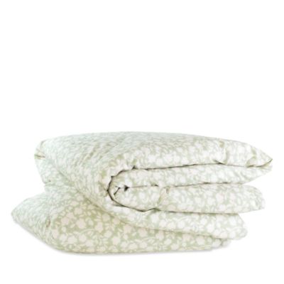 Annie Selke - Aria Floral Sage Duvet Cover, Full/Queen
