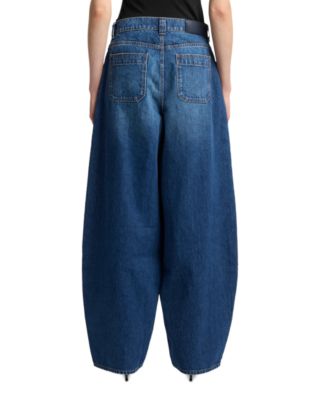 High Rise Balloon Fit Jeans in Le Blue