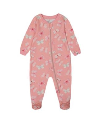 Girls' Printed Organic Cotton One-Piece Pajama - Baby