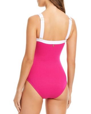 Square Neck One Piece Swimsuit