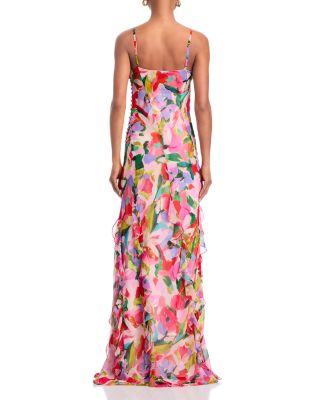 Abstract Print Gown - Exclusive