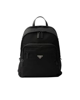 Re-Nylon and Saffiano Leather Backpack
