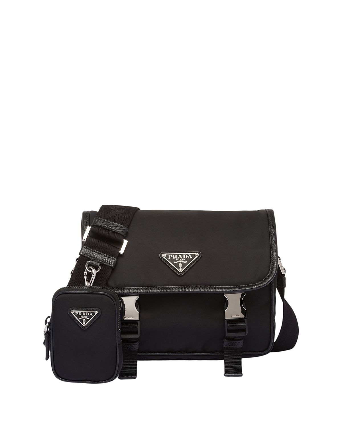 Prada Re-Nylon and Saffiano Leather Shoulder Bag
