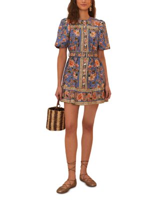 Tapestry Printed Mini Dress