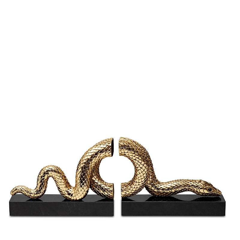L'OBJET L'OBJET SNAKE BOOKENDS, SET OF 2