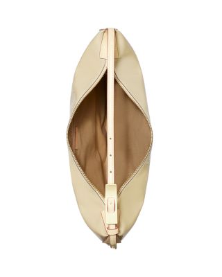 【関税込み】Tory Burch ベージュ Balloon エナメル バッグ T Monogram Pebbled Small Balloon Bag: Women's Designer